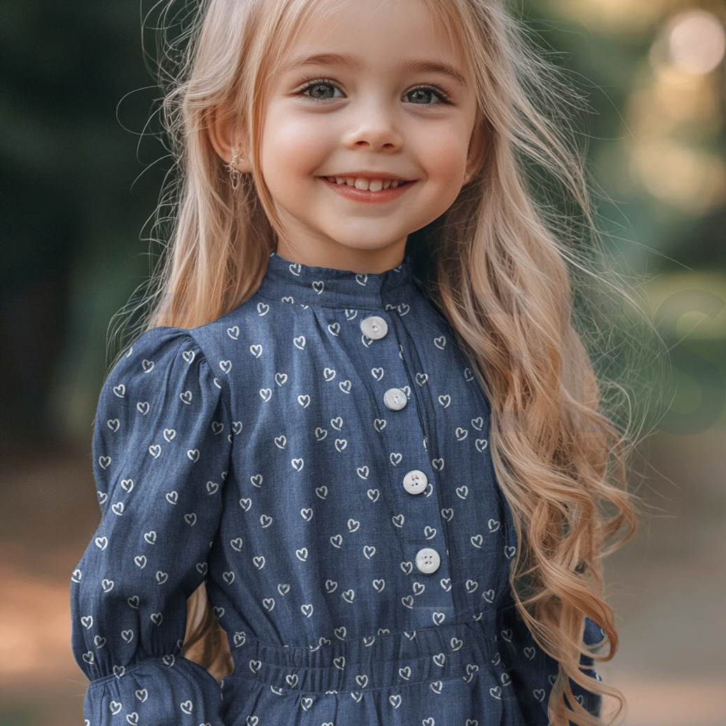 DENIM HEARTS INDIGO #7