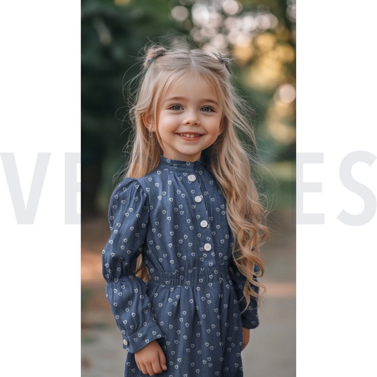 DENIM HEARTS INDIGO #7