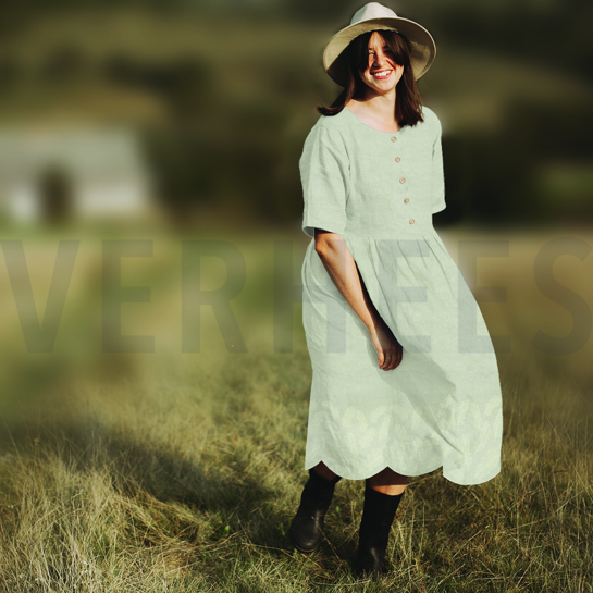 LIN VISCOSE BORDURE UN CÔTÉ NATUREL #7