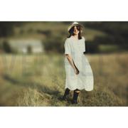 LINEN VISCOSE BORDER 1-SIDE NATURAL (thumbnail) #7