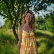 HANDCRAFTED BATIK VISCOSE YELLOW (thumbnail) #7