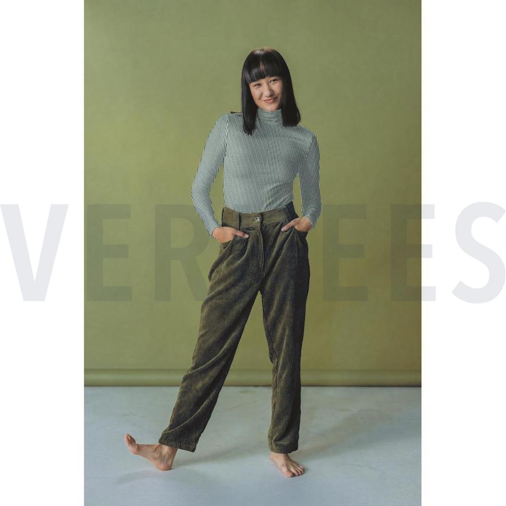 JERSEY JACQUARD STRIPES ARMY GREEN #7
