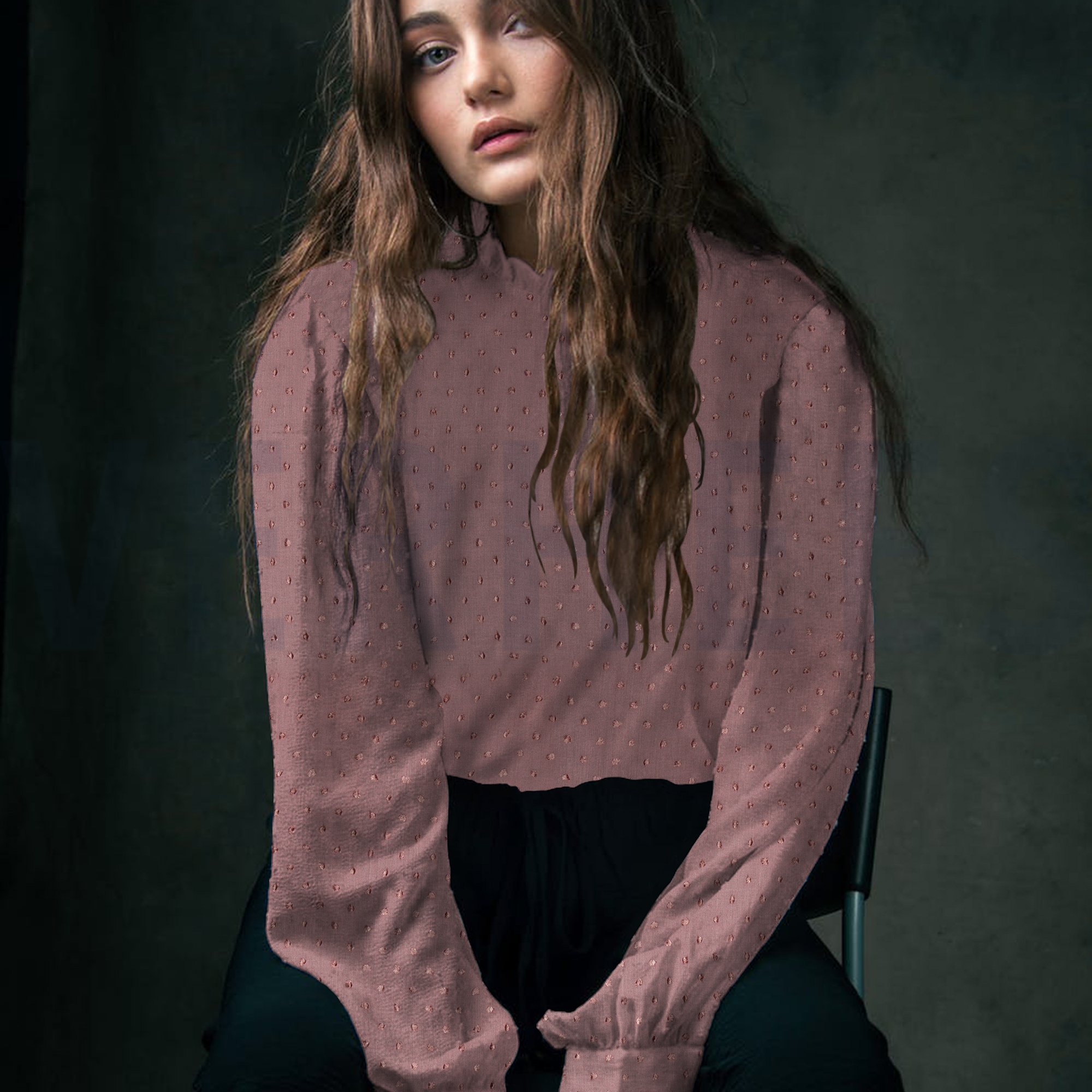 VISCOSE DOBBY OLD BLUSH (high resolution) #7