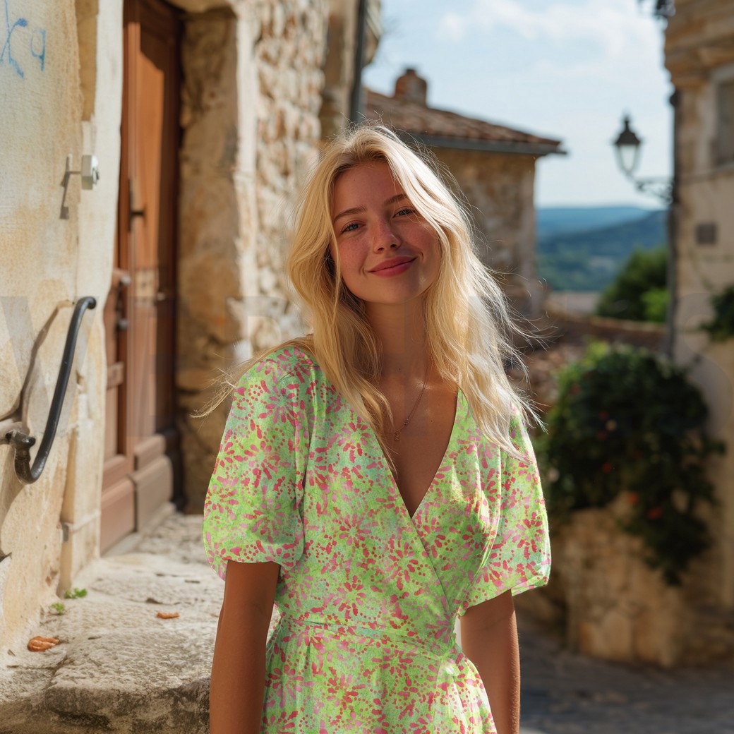 HANDCRAFTED BATIK COTTON TURQOISE #7