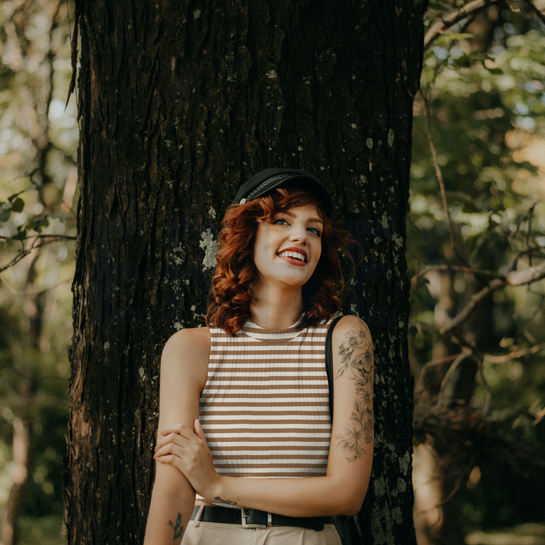 RIPPEN GARNGEFÄRBT STREIFEN ZIMT #7