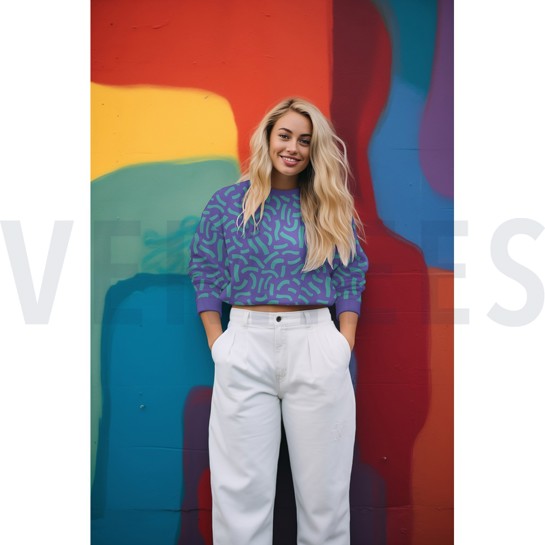 FRENCH TERRY VERSPIELT NERIDA HANSEN ROSA #7