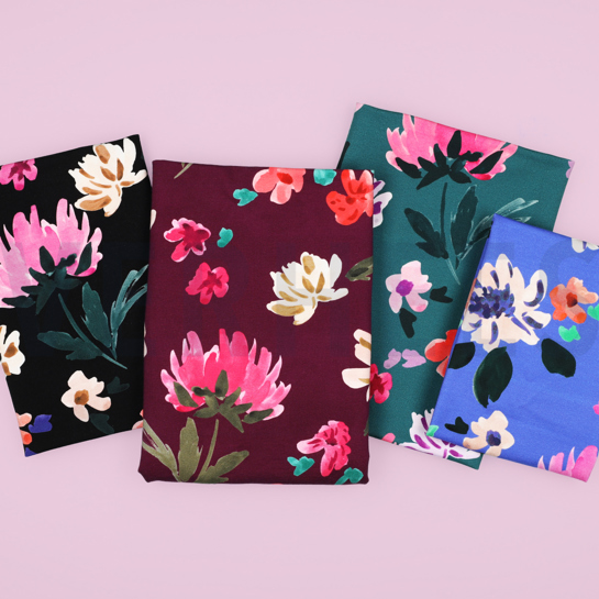 FRENCH TERRY DIGITAL COLETTE NERIDA HANSEN PLUM #7