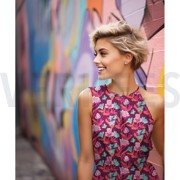 LENZING ECOVERO AMIRA FLORAL NERIDA HANSEN PLUM (thumbnail) #7