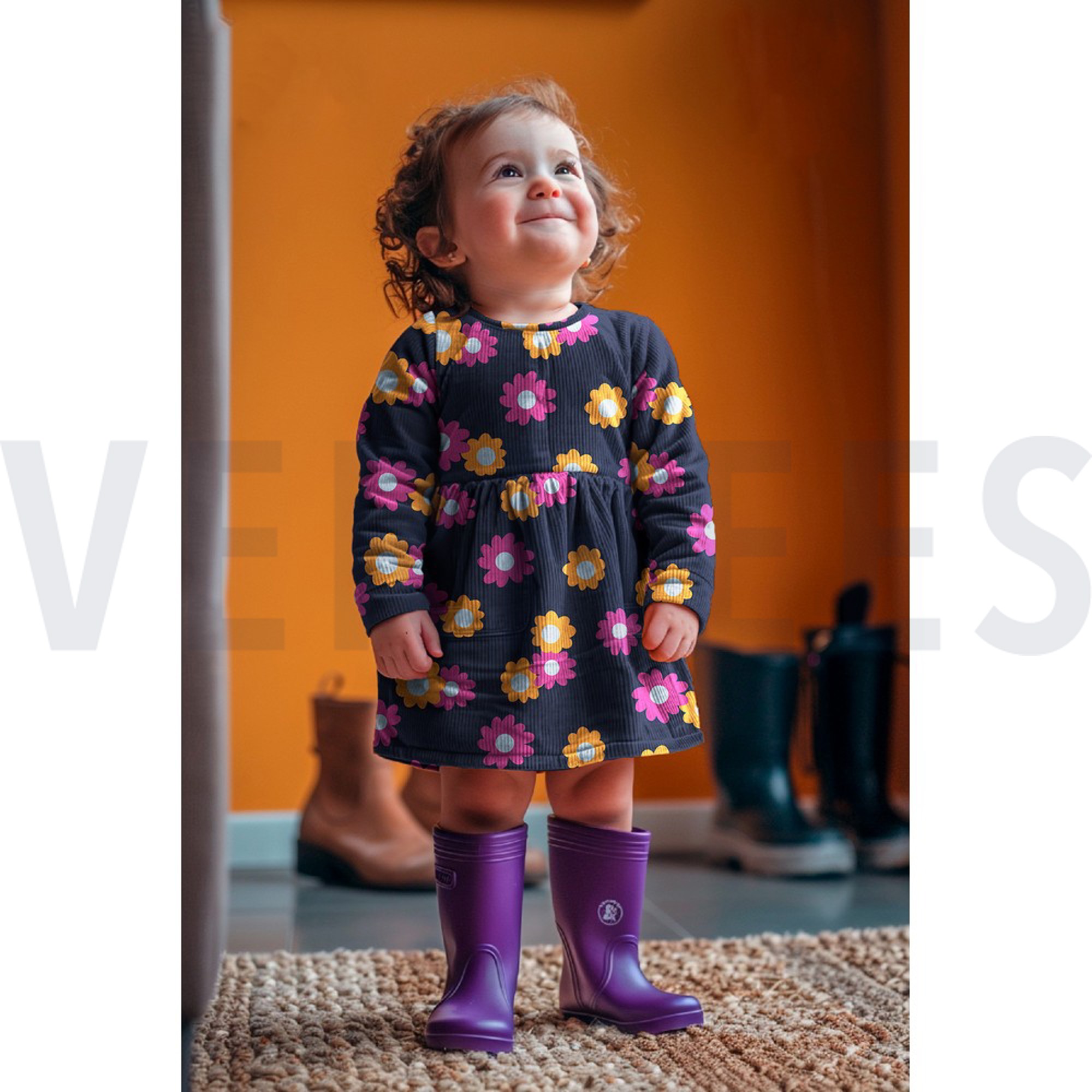 BABYCORD FLOWERS JEANS (high resolution) #7