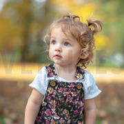 BABYCORD DIGITAL FLOWERS NAVY (thumbnail) #7