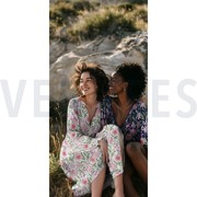 FINE POPLIN DIGITAL FLOWERS WHITE (thumbnail) #7