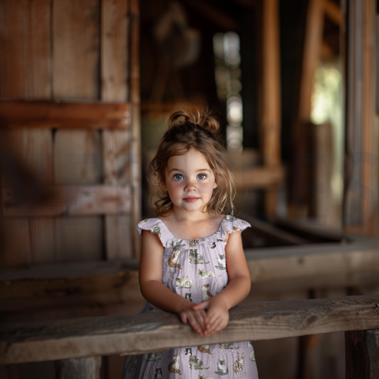 KATOENEN POPLIN DIGITAAL KATTEN WIT #7