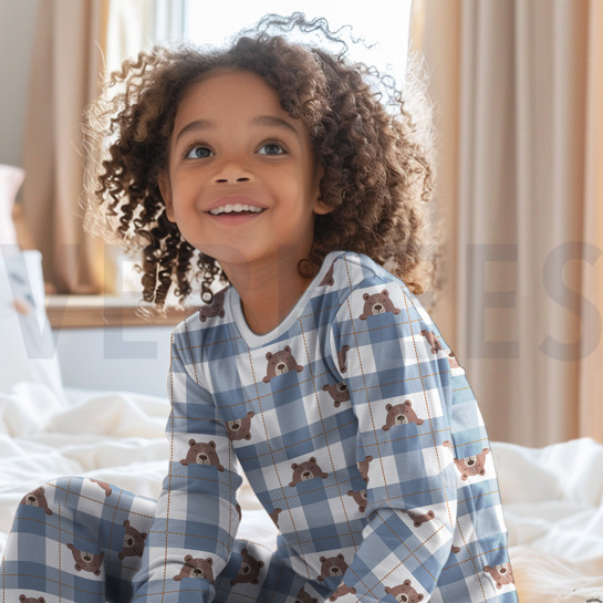 FLANELL BÄREN KAROS HELLROSA #7