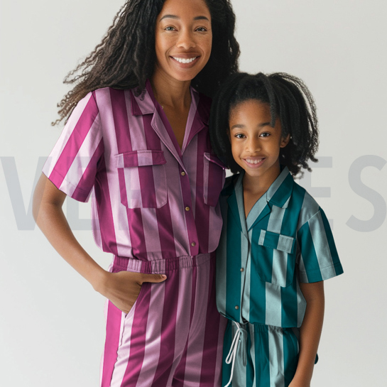 FLANELL STREIFEN KOBALTBLAU #7