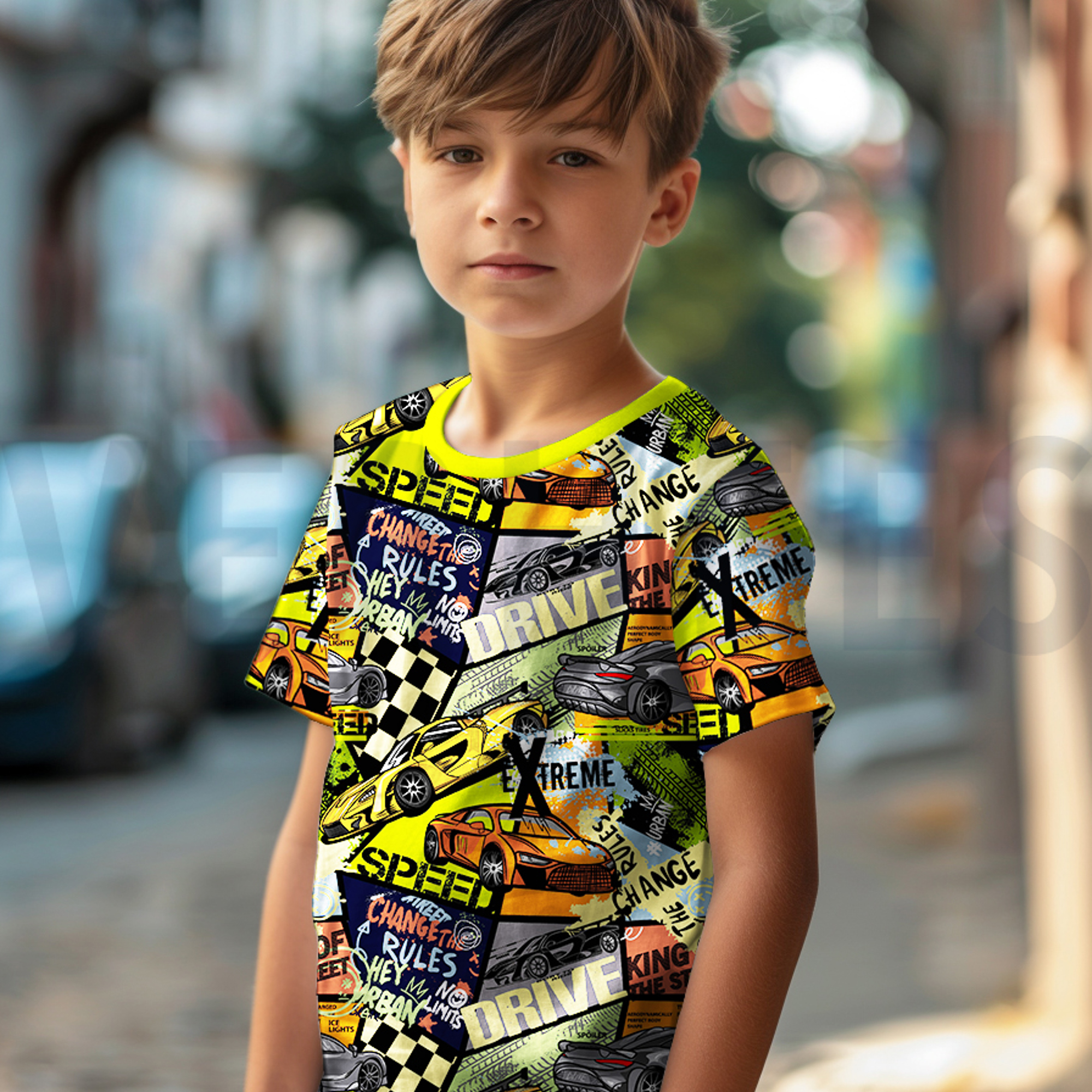 JERSEY DIGITAL FAST CARS MULTICOLOUR (high resolution) #7