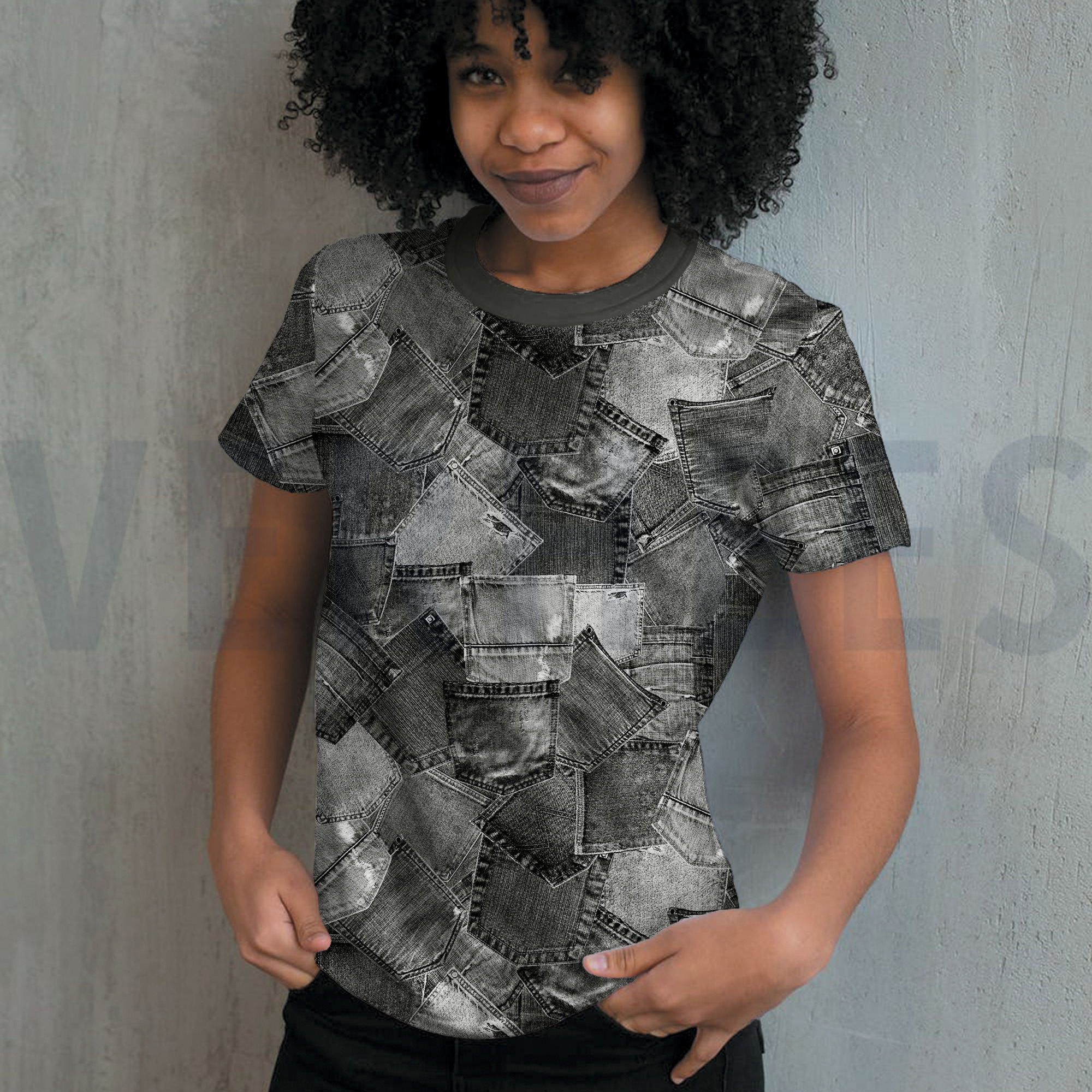 JERSEY DIGITAL JEANS POCKETS DARK GREY (high resolution) #7