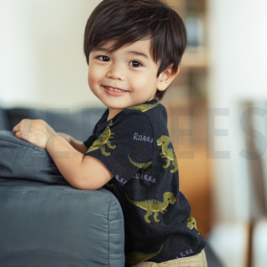 JERSEY MELANGE DINOSAURIER ECRU MELIERT #7