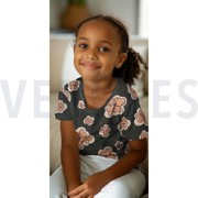 JERSEY MELANGE FLOWERS ANTHRACITE MELANGE (thumbnail) #7