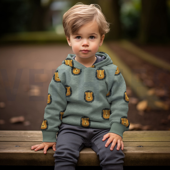 SWEAT MELANGE LÖWEN ECRU MELIERT #7