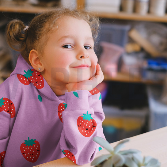 SOFT SWEAT ERDBEEREN ECRU #7