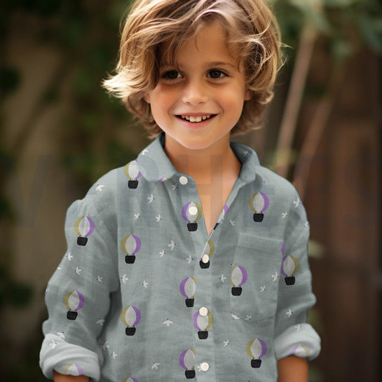 DOUBLE GAUZE HETELUCHTBALLONNEN NILEGROEN #7