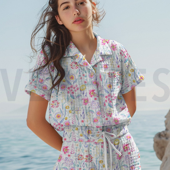 WAFEL DIGITAAL BLOEMEN WIT #7