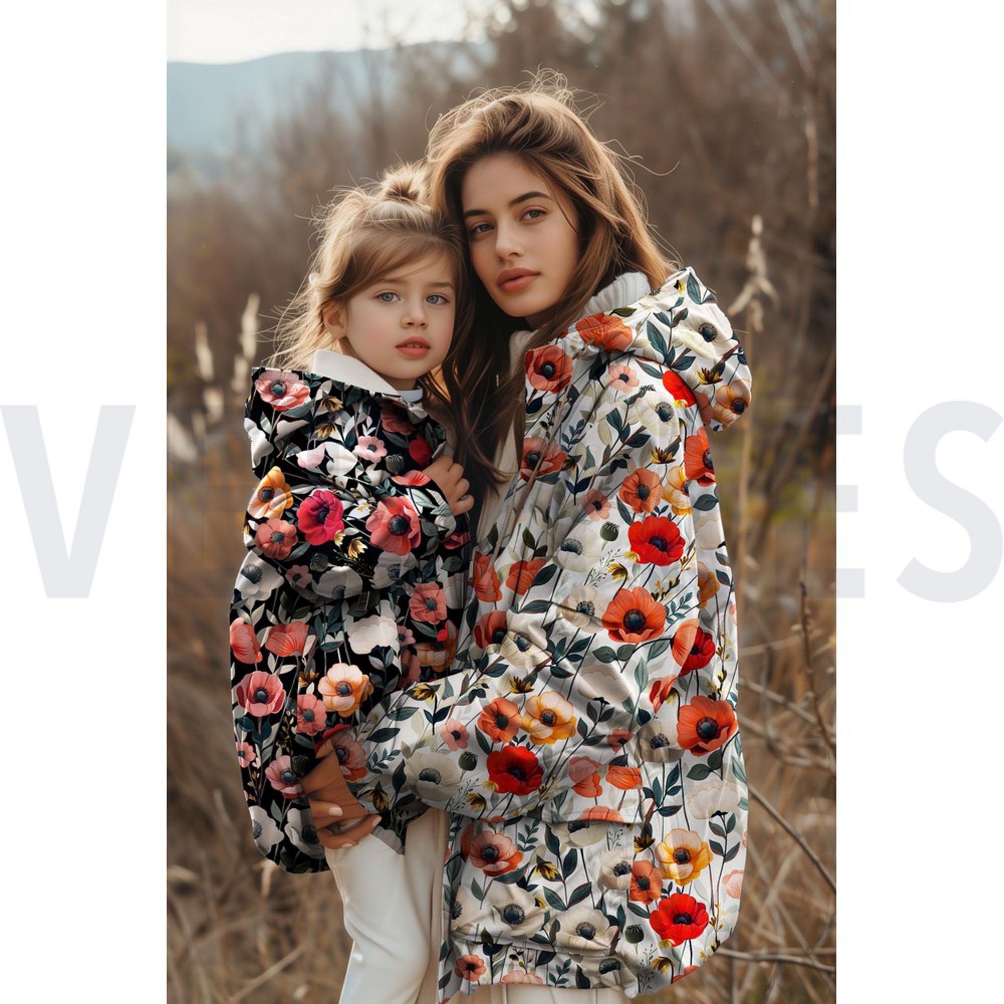 SOFTSHELL DIGITAL POPPIES BLACK (high resolution) #7