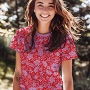JERSEY FLOWERS RED (thumbnail) #7