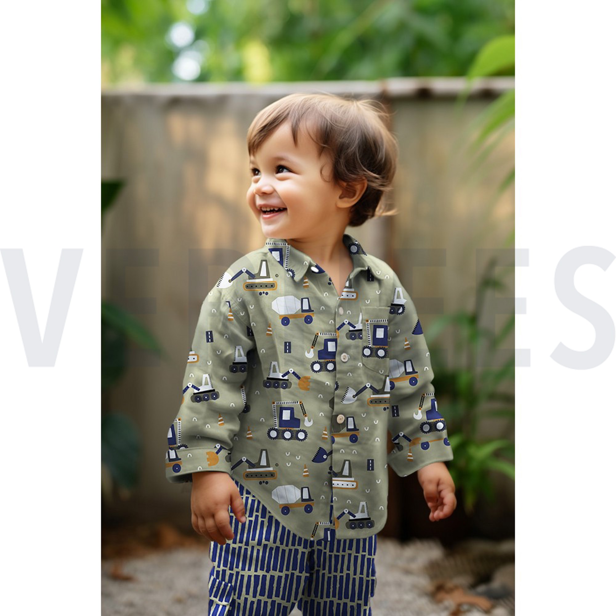 FINE POPLIN VEHICLES NAVY (high resolution) #7