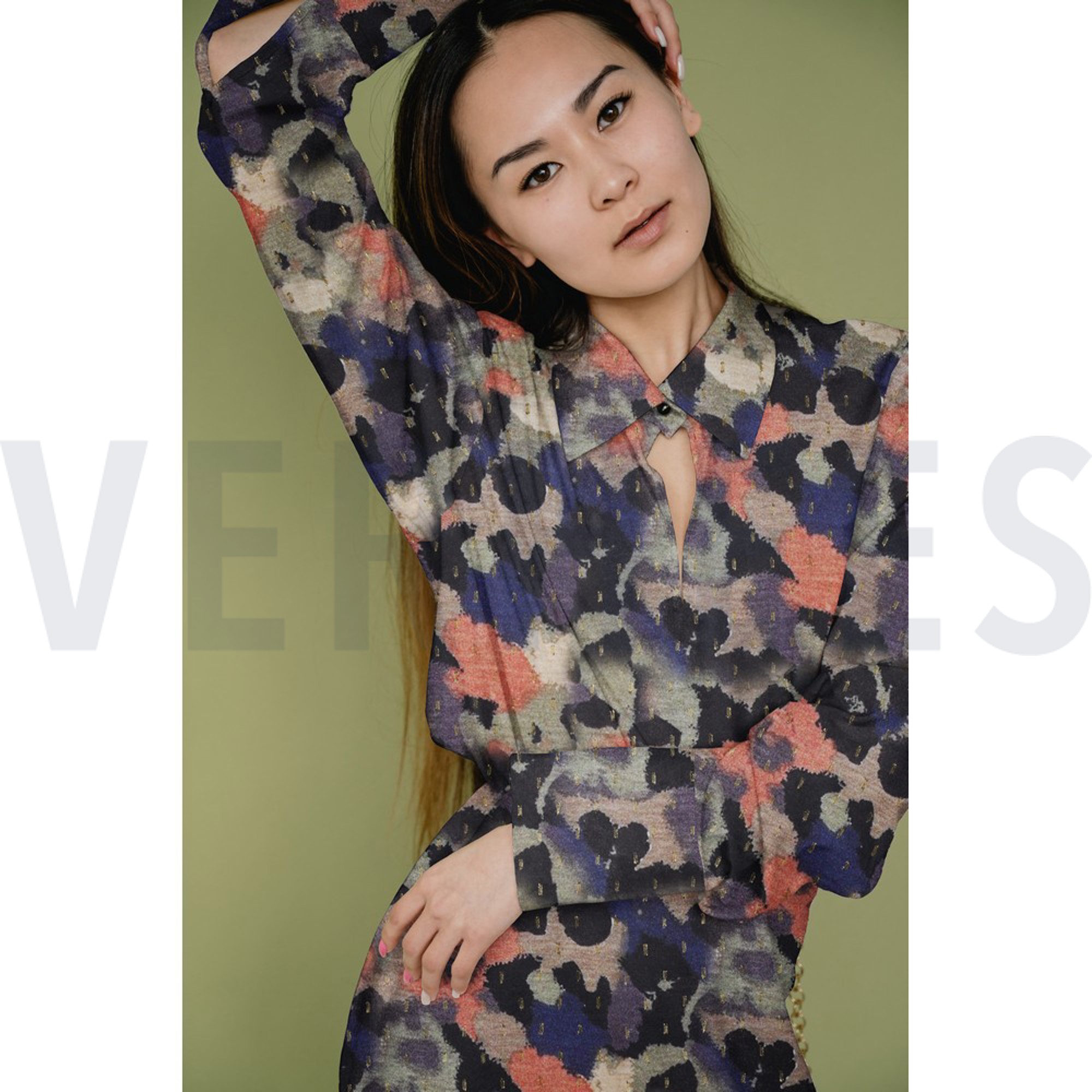 VISCOSE LUREX DIGITAL ABSTRACT PICKLE (high resolution) #7