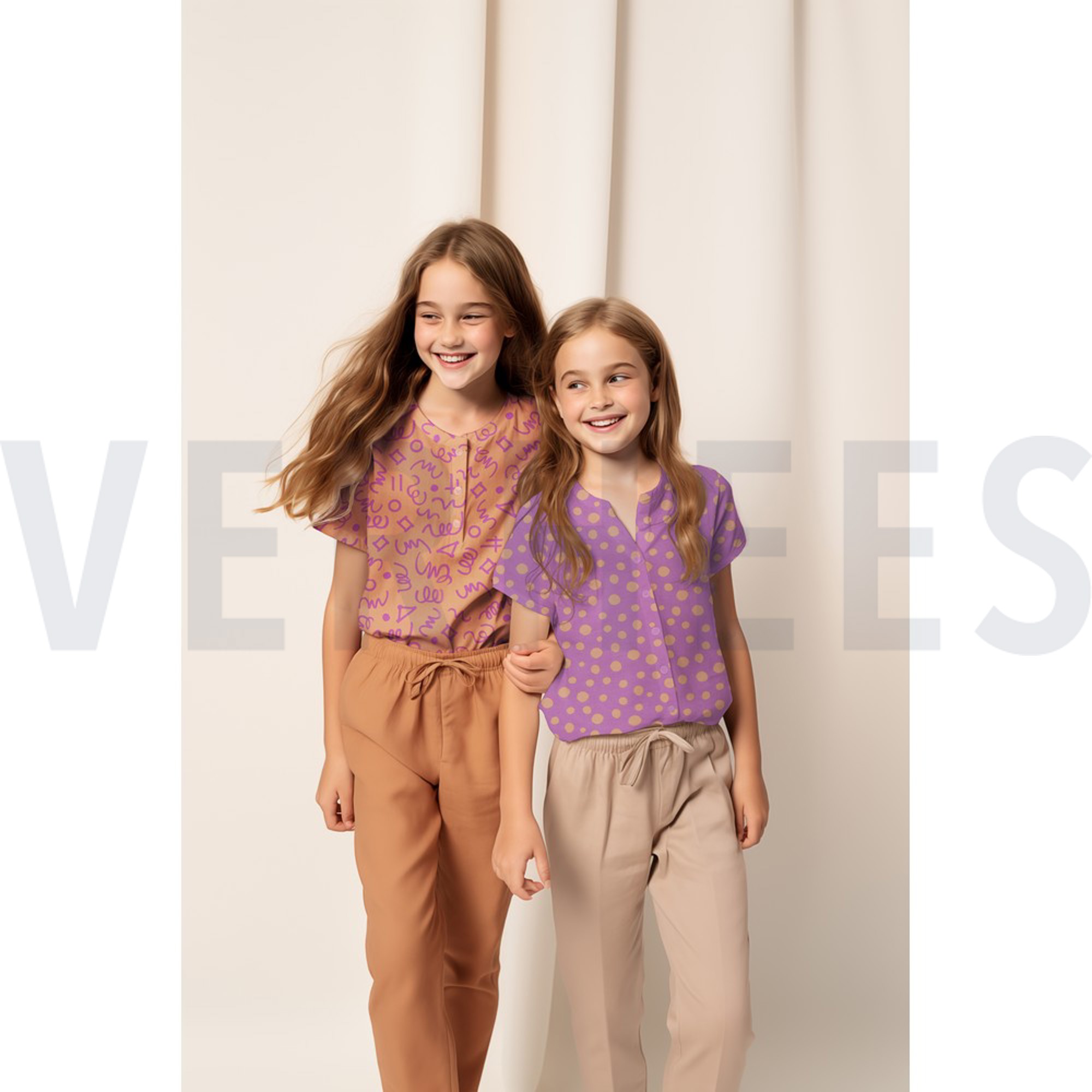 FINE POPLIN GEOMETRICS PEACH/ PURPLE (high resolution) #7
