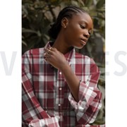 VISCOSE YARN DYED CHECK BEIGE (thumbnail) #7