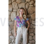 ROSELLA STRETCH DIGITAL SHAPES BLUE / PURPLE (thumbnail) #7