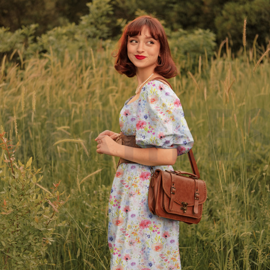 COTTON VOILE DIGITAL FLOWERS MULTICOLOUR #7