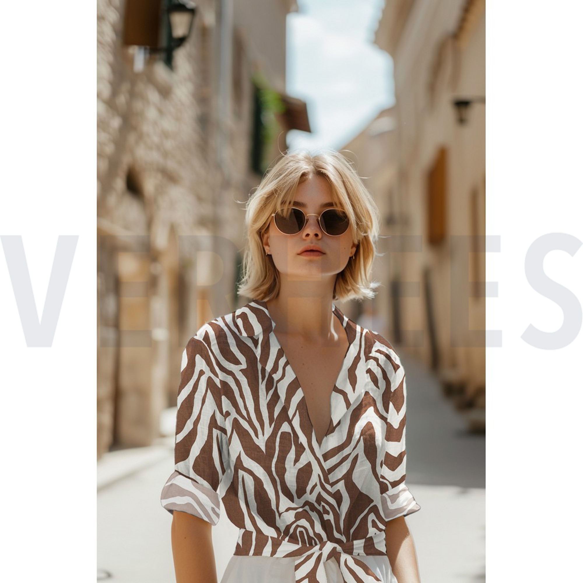 LINEN VISCOSE ANIMAL SKIN BROWN (high resolution) #7