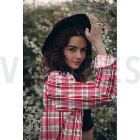 DOUBLE FACE DOUBLE GAZE DE COTON CARREAUX CARREAUX ROSES #7