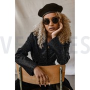 FAUX LEATHER STRETCH BLACK (thumbnail) #7
