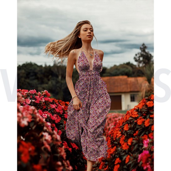 VISCOSE RADIANCE FLOWERS FUCHSIA #7