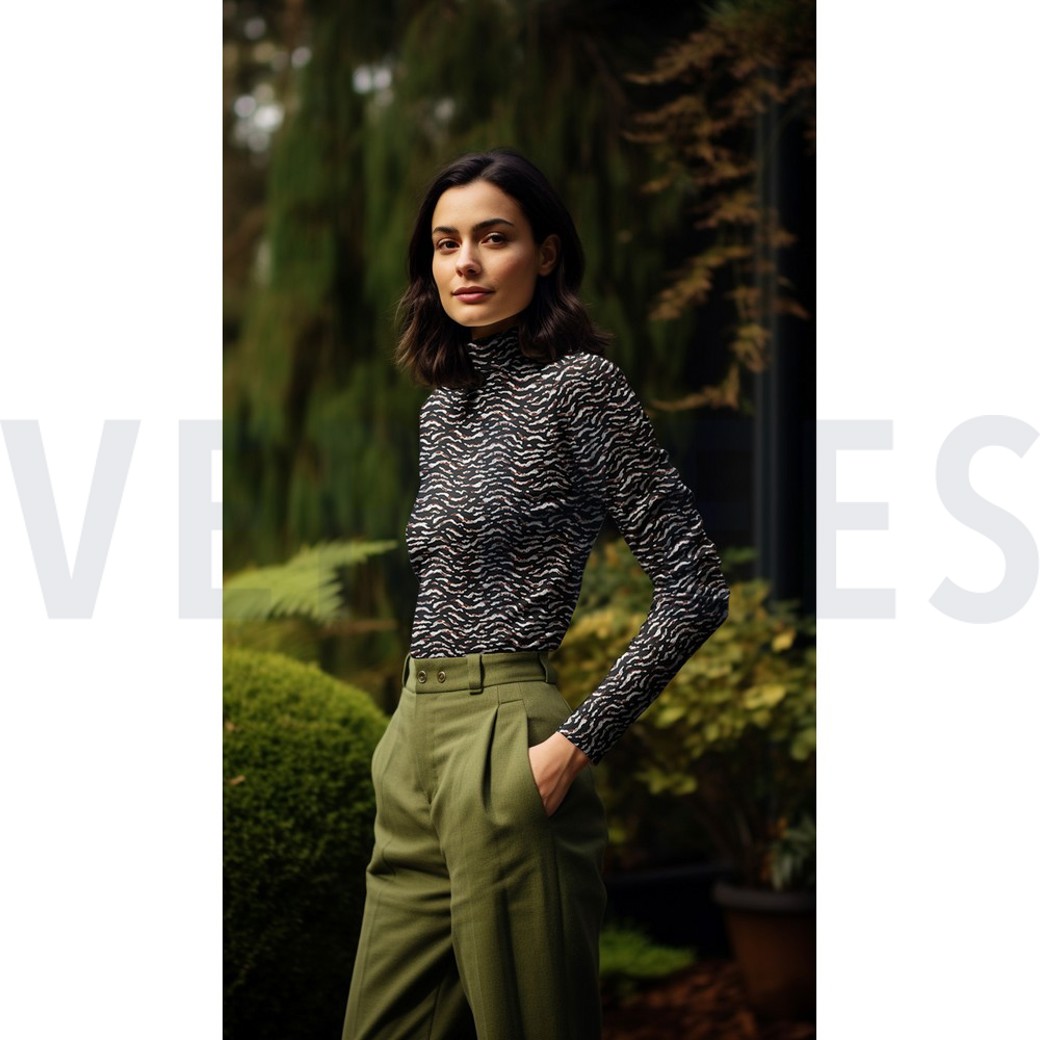 VISCOSE JERSEY DIGITAL ANIMAL SKIN BLACK #7