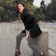 KNITTED JACQUARD BLACK/WHITE/PINK (thumbnail) #7