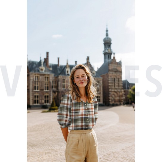 BAUMWOLLE GARNGEFÄRBT ANGERAUT KAROS MARINEBLAU #7