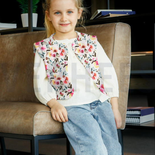 MICRO FAUX FUR FLOWER MULTICOLOUR #7