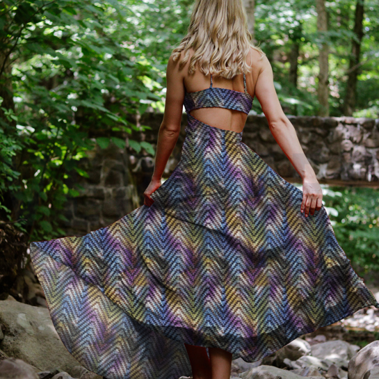 HANDGEMAAKTE BATIK KATOEN PAARS #7