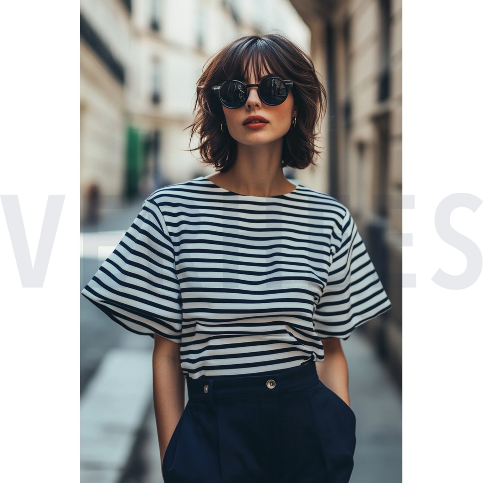 FRENCH TERRY YARN DYED STRIPES JEANS (high resolution) #7