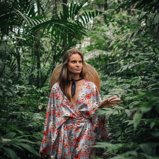 VISKOSE RADIANCE DIGITAL BLUMEN MEHRFARBIG #7