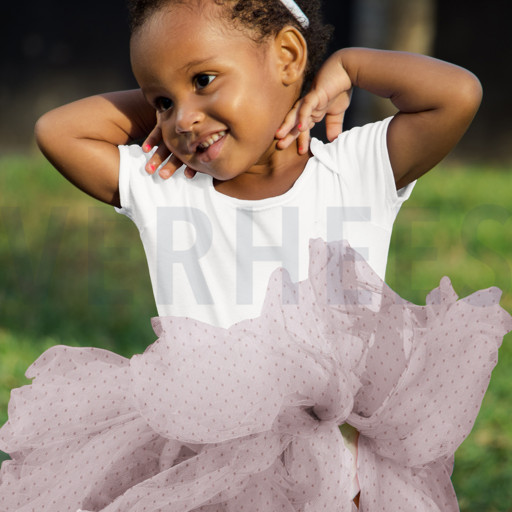 FINE TULE DOT LIGHT BLUE #7