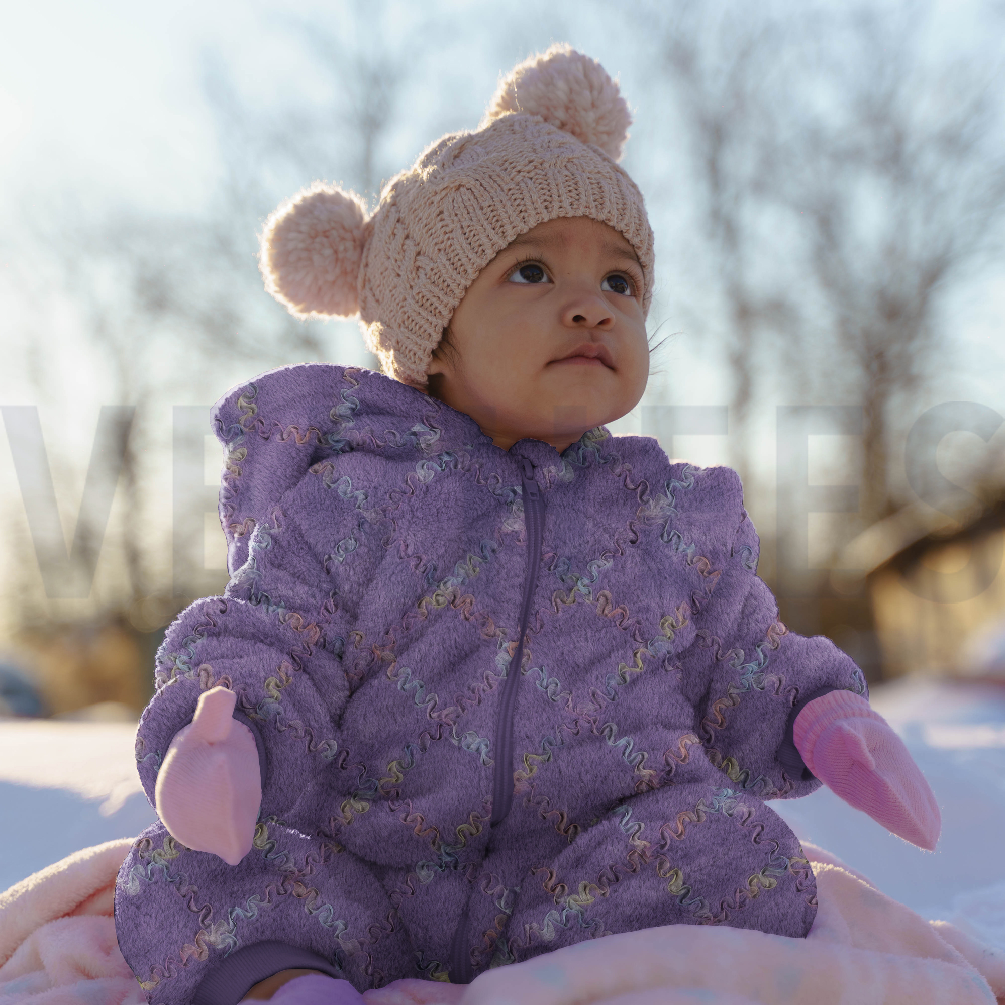 FAUX FUR WITH TULE MULTI COLOUR LILAC (high resolution) #7