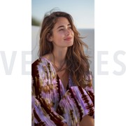 COTTON SATIN DIGITAL ABSTRACT LAVENDER (thumbnail) #7