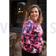 JERSEY DIGITAL FLOWERS NAVY (thumbnail) #7