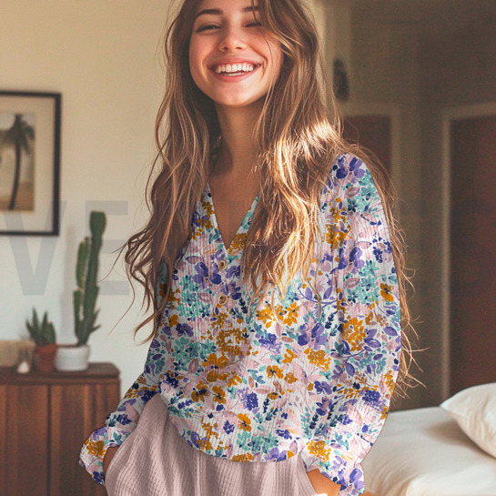 WAFEL DIGITAAL BLOEMEN WIT #7